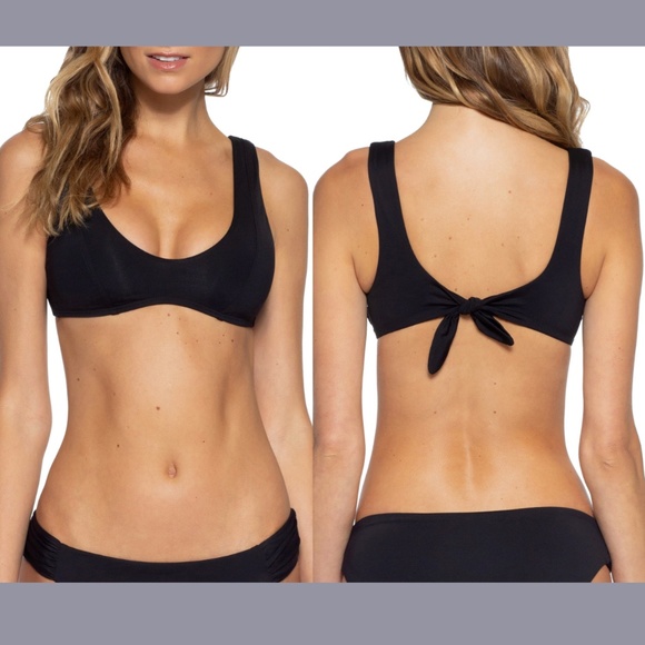 NEW $108 Becca‎ [ Medium ] Color Code Scoop Top + Tab Hipster Bikini Bottom - Picture 2 of 16